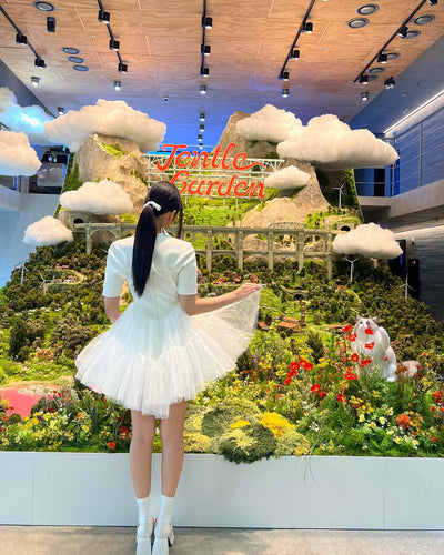 Robe Blanche Jupe Tutu Style Ballet Jennie Jentle Garden BlackPink Mode