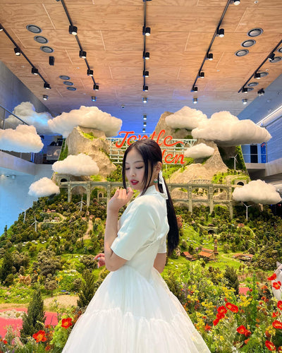 Robe Blanche Jupe Tutu Style Ballet Jennie Jentle Garden BlackPink Mode