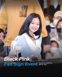 Robe Bleue Fleurs Col Blanc Dentelle Jennie BlackPink Fan Sign Born Pink Kpop