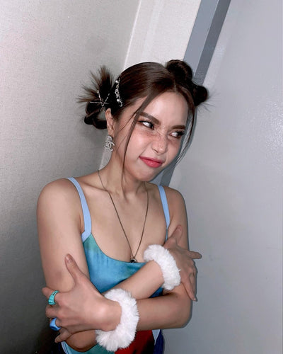 Robe deux pièces Top Trapèze à bretelles Jupe Couleurs assortie Solar