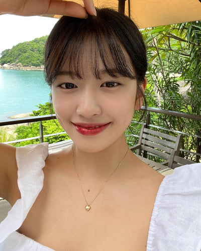 Robe Haut Blanc avec Grand Col Voile Yujin An Ive TV Ing Kdrama Earth Arcade