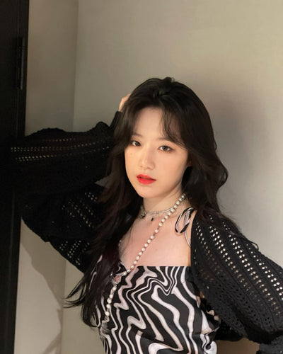 Robe à Imprimé Zèbres Saison Ete Shuhua G I Dle Mode Kpop Femme