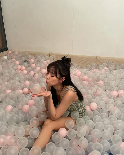 Robe mi-longue Verte Femme avec Motif Fleurs et Fentes Jennie BP