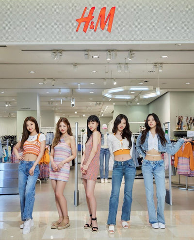 Robe Multicolore Couleur Pastel Col Rond Ryujin Itzy H & M Collab Mode