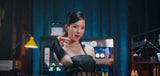 Robe Noire Habillée Bustier Cuir  Yujin Kep1er Wadada MV Kpop Debut