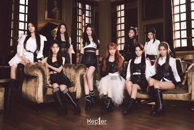 Robe Noire Habillée Bustier Cuir  Yujin Kep1er Wadada MV Kpop Debut
