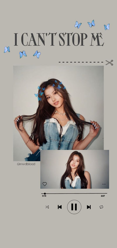 Sana Robe Sexy Patchwork en Jean avec Strap I Can't Stop Me Twice Kpop