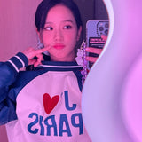 Sweatshirt J' Aime Paris Jisoo BlackPink Mode Kpop Femme Veste Automne