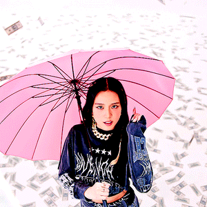 Sweetshirt Superposé Black Air Graffiti Hip Hop Jisoo Shut Down BlackPink