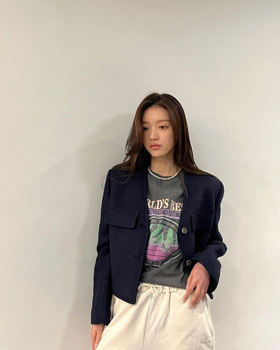 T Shirt Ample Vintage World Best Roller YooA Oh My Girl Mode Casual