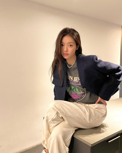 T Shirt Ample Vintage World Best Roller YooA Oh My Girl Mode Casual