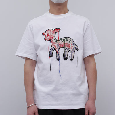 T Shirt Bichon J Hope BTS Animal Mignon Brodé Faon Bébé Biche K Pop