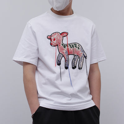 T Shirt Bichon J Hope BTS Animal Mignon Brodé Faon Bébé Biche K Pop