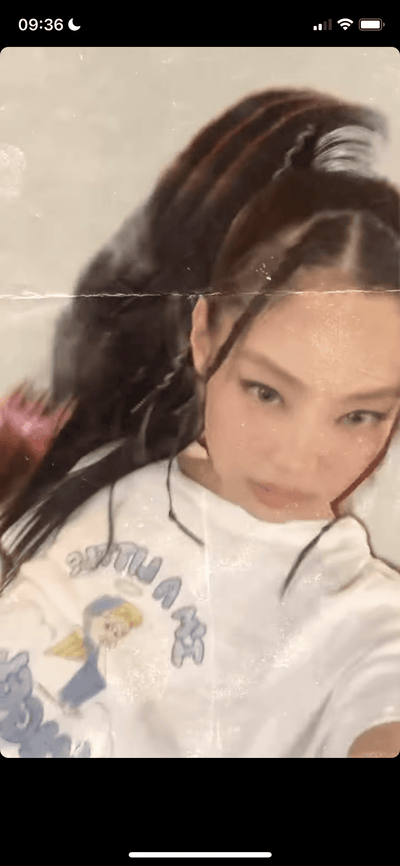 T Shirt Blanc I m a Little Angel Col Rond Ange Nuage Jennie BlackPink