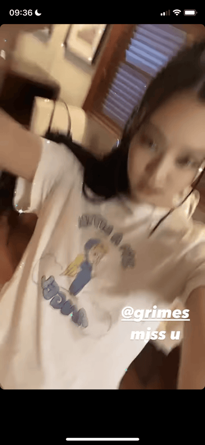 T Shirt Blanc I m a Little Angel Col Rond Ange Nuage Jennie BlackPink