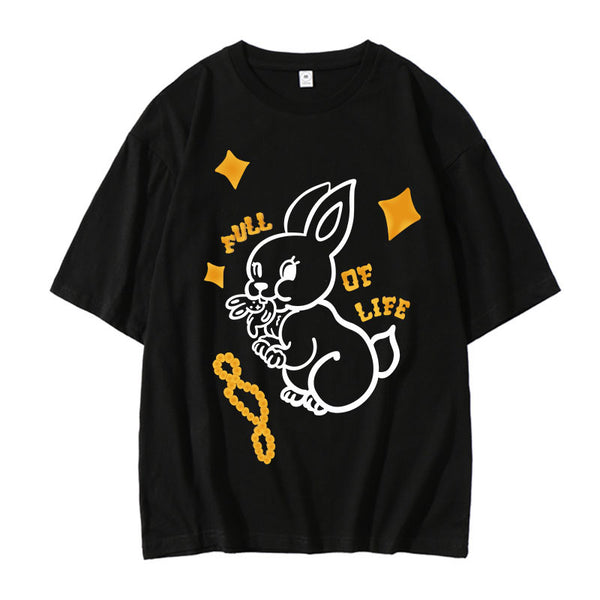 T-Shirt Full Of Life Lapin Bunny Fan NewJeans Ador Merchandise K Pop