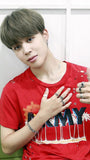 T-shirt Rouge Army Jimin BTS Tshirt Fandom ARMY Kpop Idole Mode Coréenne