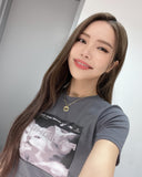 T Shirt Vintage Meme Chat Radiohead Solar Mamamoo Mode Femme Corée