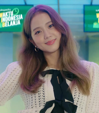 Veste avec Deux Nœuds Cardigan Chic Jisso BlackPink x Tokopedia Kpop