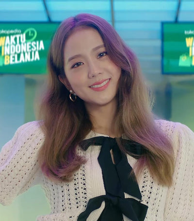 Veste avec Deux Nœuds Cardigan Chic Jisso BlackPink x Tokopedia Kpop