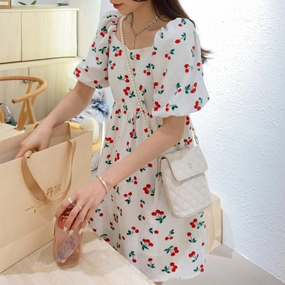 Yuqi Robe Cerise Mi-Longue Jupe Stage Boom 爆裂舞台 Recording